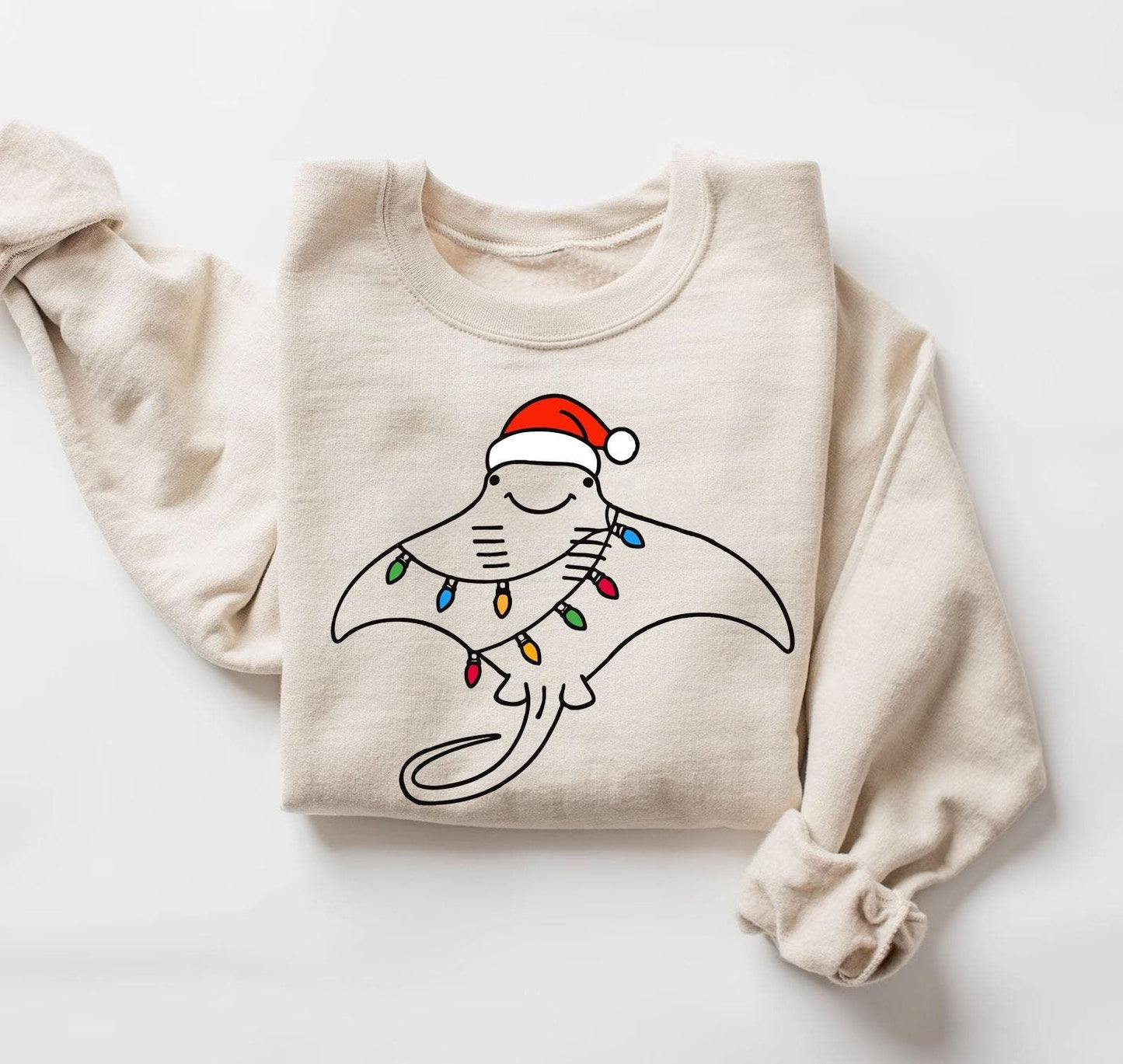 Christmas Manta Ray Sweatshirt